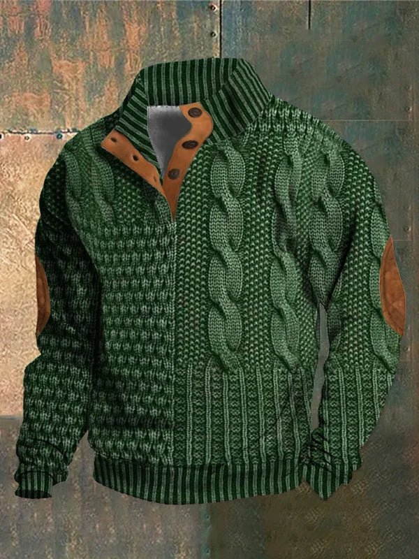 Telford™ | Pull torsadé imprimé et audacieux