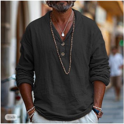 Evan | Men's Fashionable High-Quality Linen Shirt