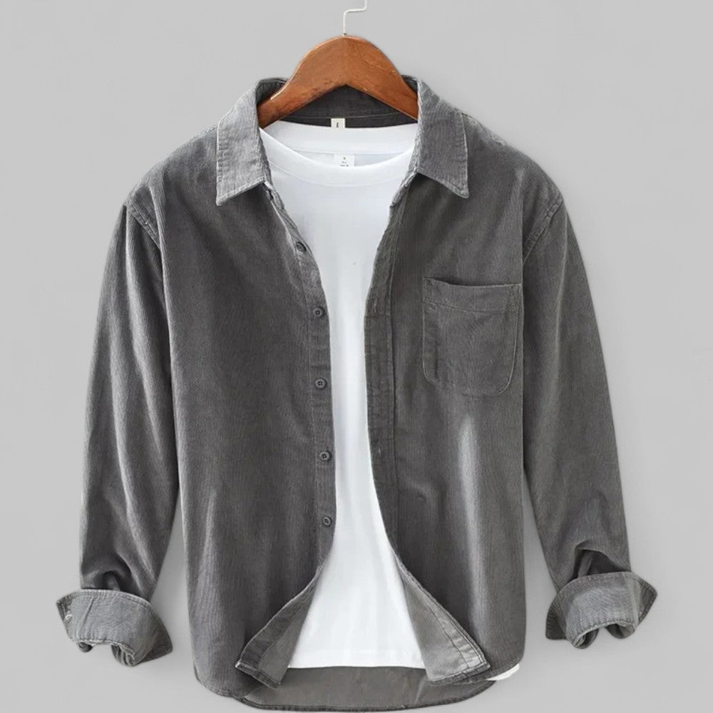 Cordy | Men's Retro Long-Sleeve Corduroy Shirt