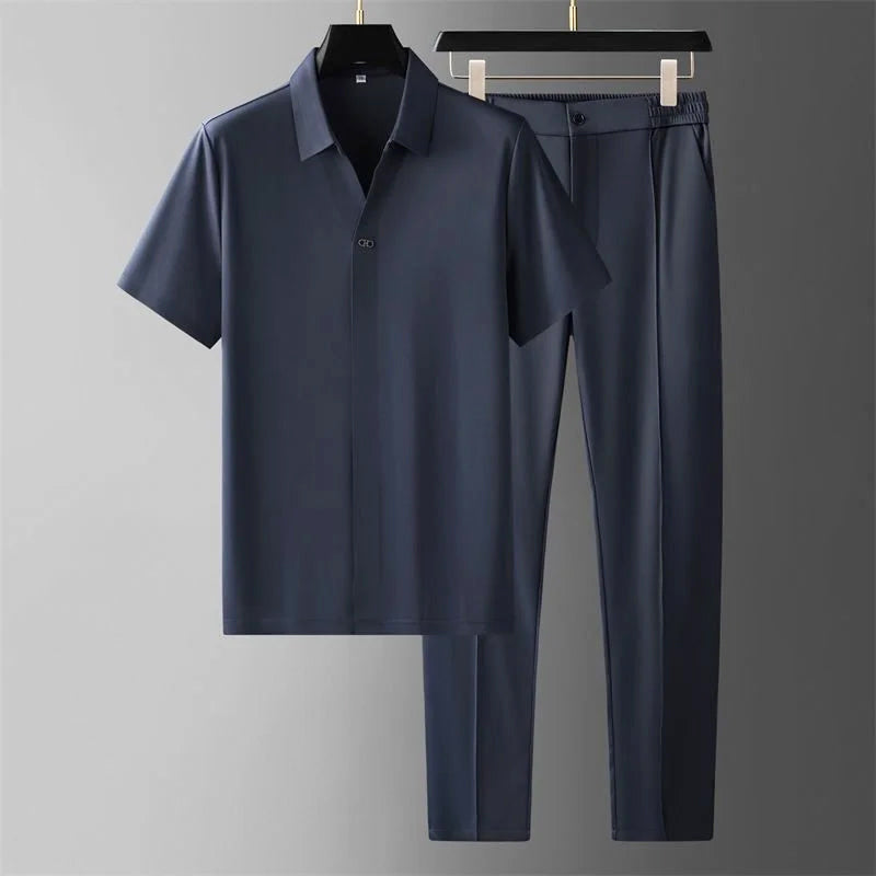 Edward Stone Short Sleeve Shirt & Pants Set