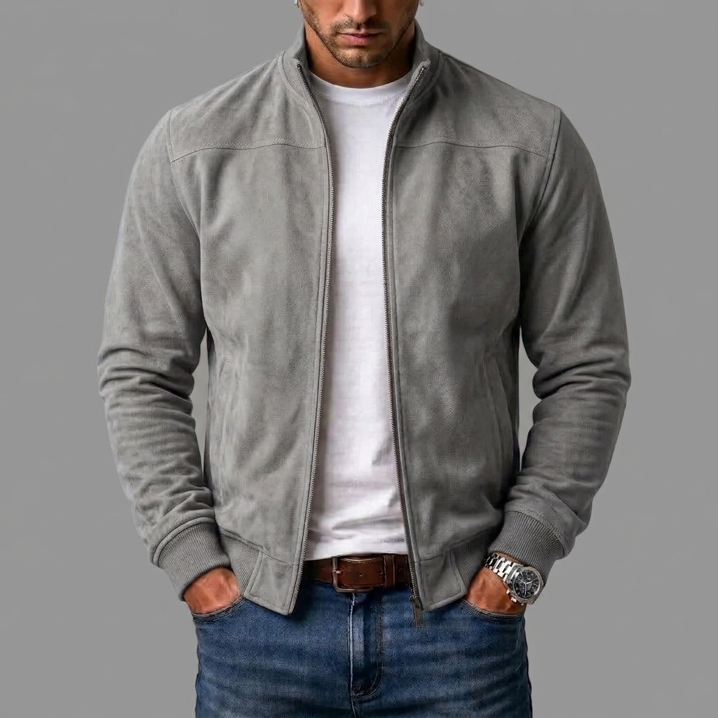 Unalik| Blouson bomber en daim