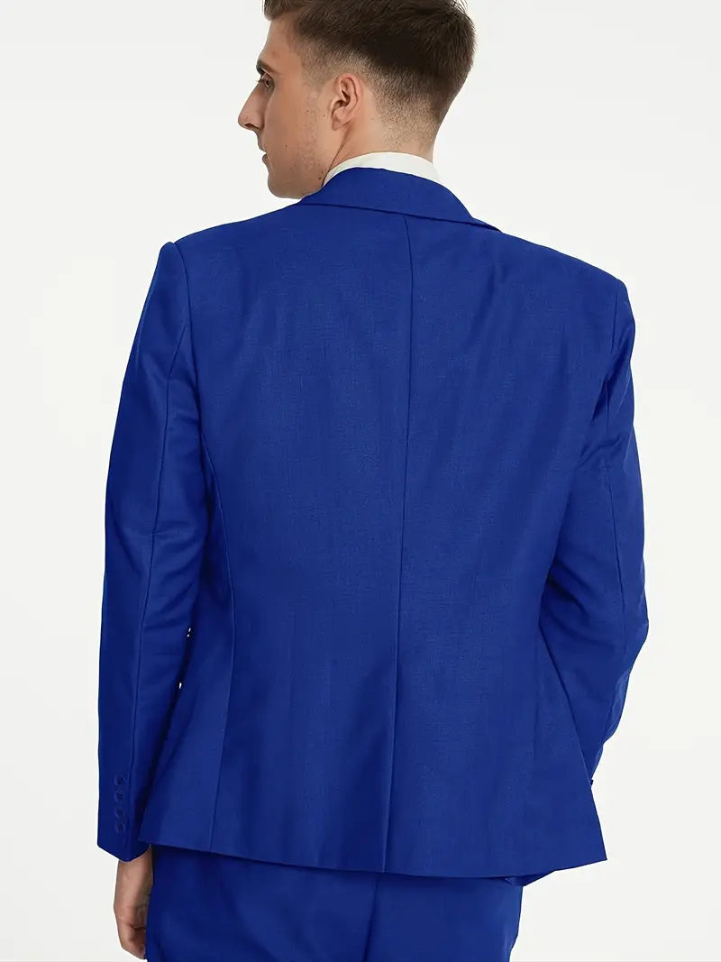 James | Men's Three-Piece Business Blazer, Vest, and Trouser Set
