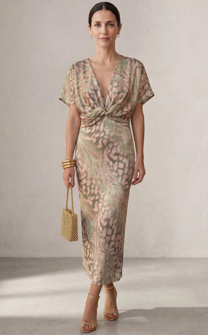 Louise |  Robe midi élégante