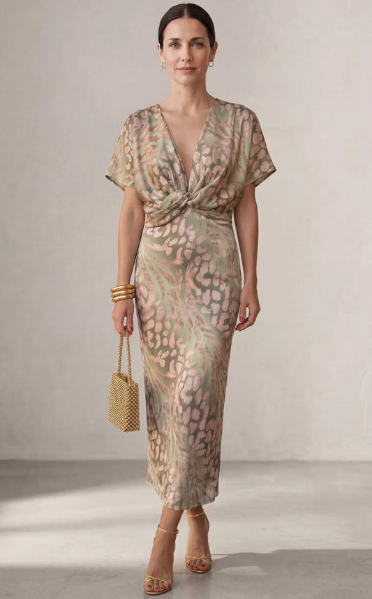 Louise |  Robe midi élégante