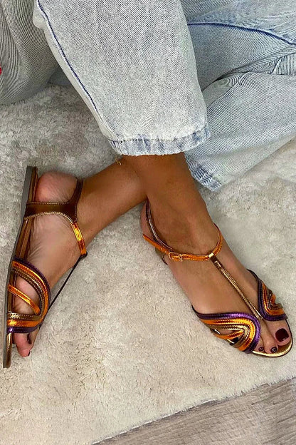 Viviana | Sandales Couleurs de la Mer Méditerranée