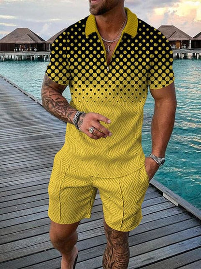James | Men's Casual Set with Vibrant Print