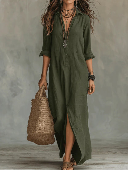 Soline | Robe longue à boutons