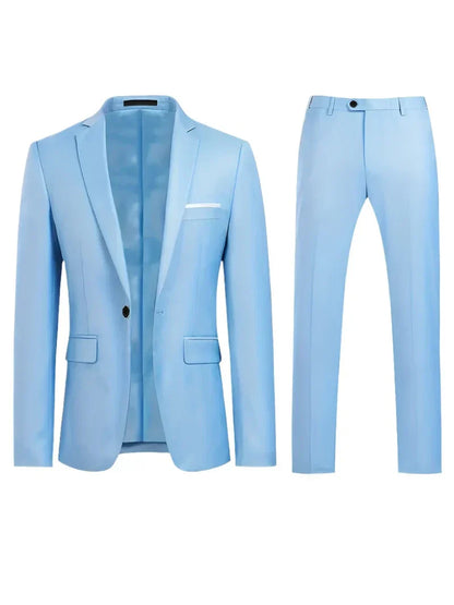 John | Men's Two-Piece Suit: Classic Blazer and Pants Set