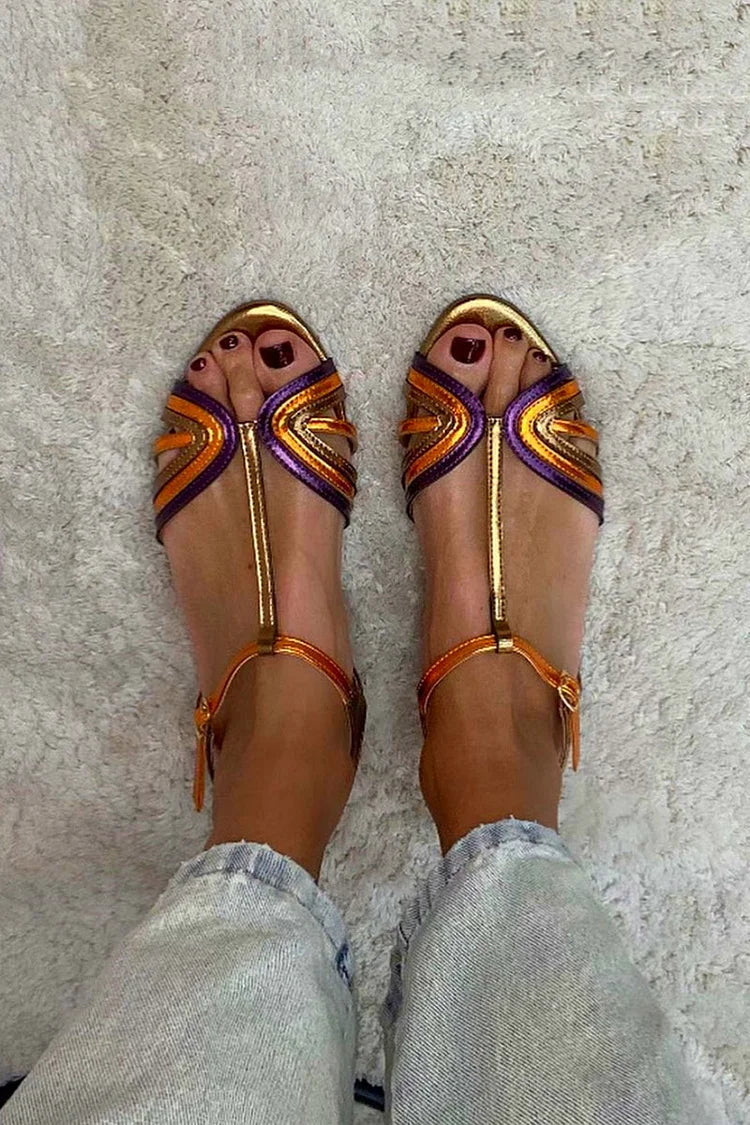 Viviana | Sandales Couleurs de la Mer Méditerranée