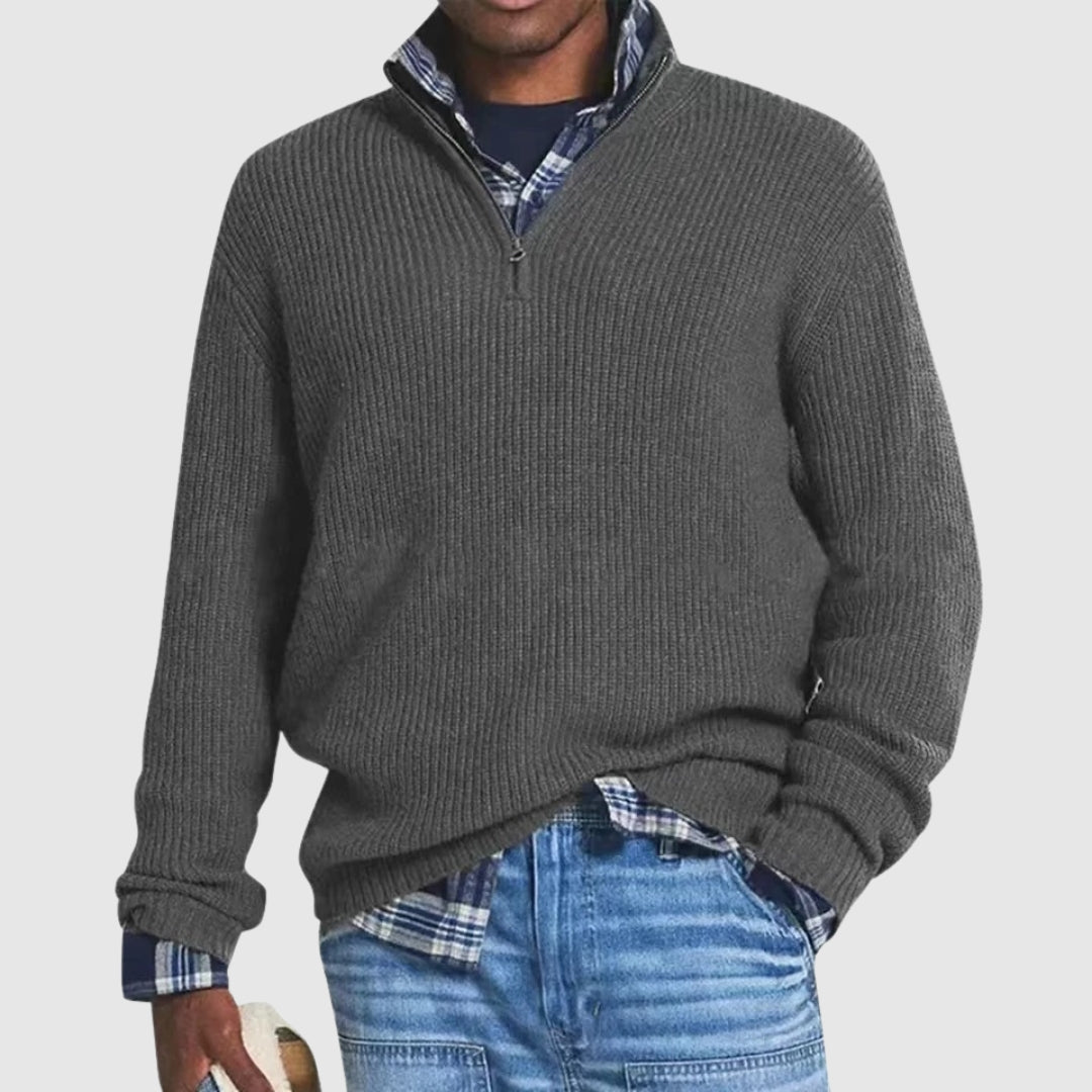 Louis™ | Pull Moderne à Quart de Zip