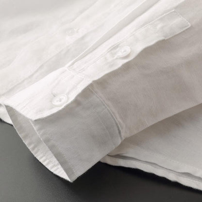 Zack | Men's Casual Long Sleeve Linen Shirt with Hood