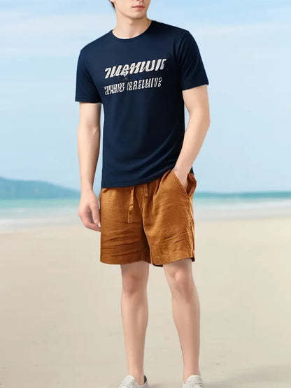 John | Men's Casual Linen Shorts