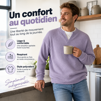 UNALIK™ | Pull Homme Gaufré Texturé