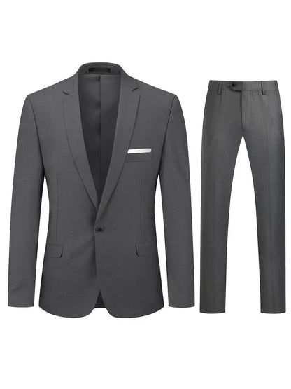 John | Men's Two-Piece Suit: Classic Blazer and Pants Set
