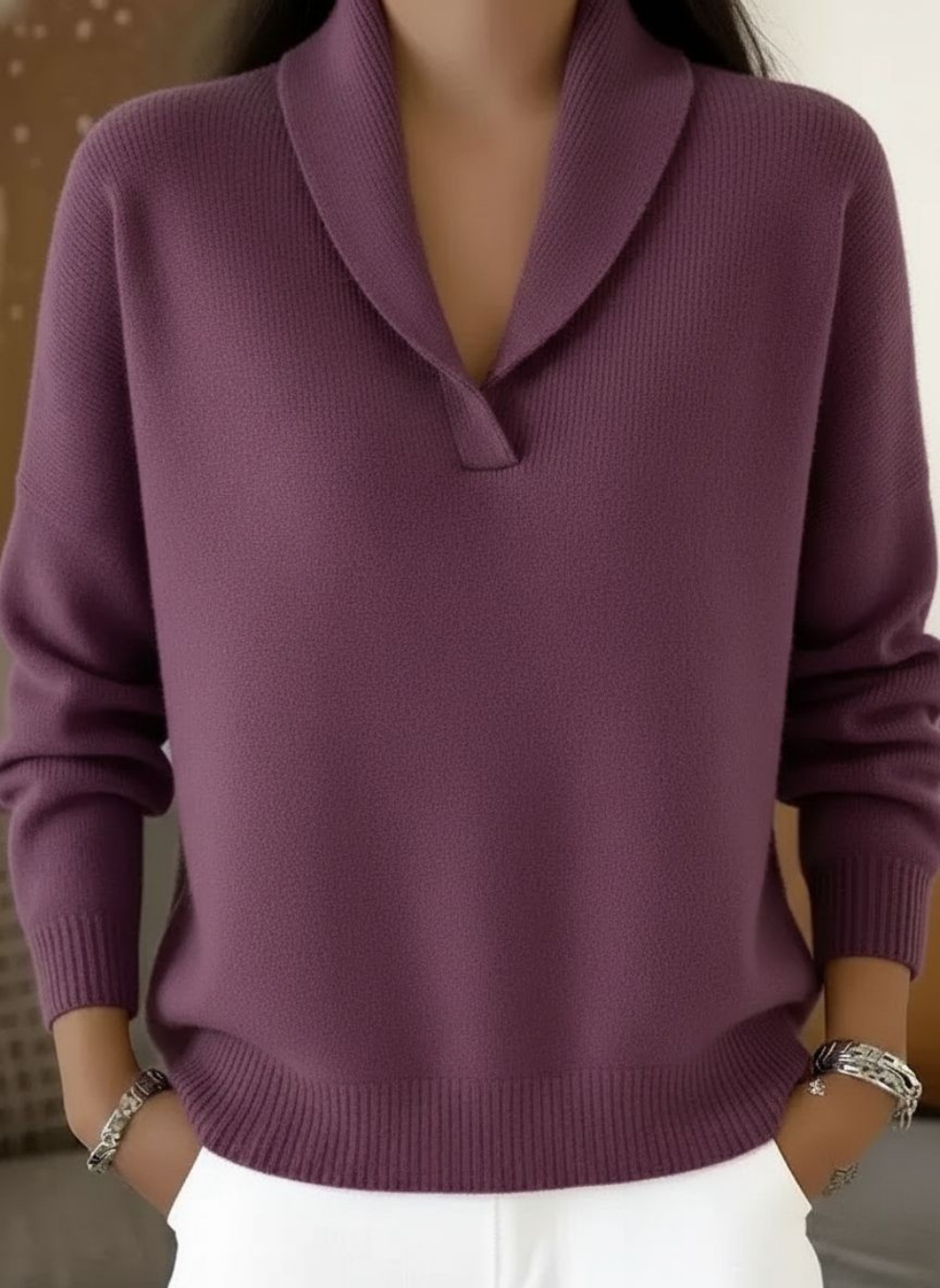 Elise™ | Pull à Col V