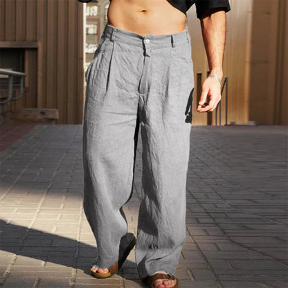 James | Men's Lightweight Linen Trousers