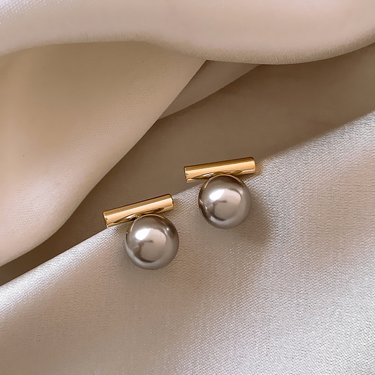 Anna | Boucles d'oreilles en perles noires