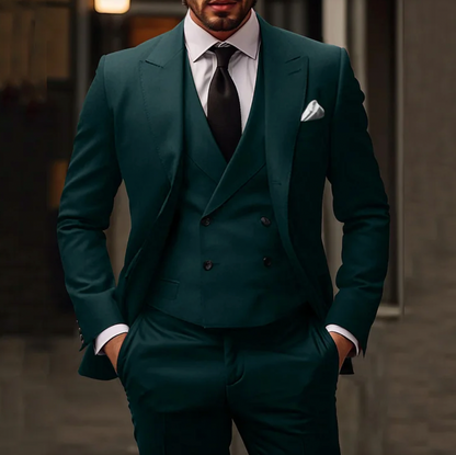 John | Men's 3-Piece Suit with Blazer, Vest, and Trousers