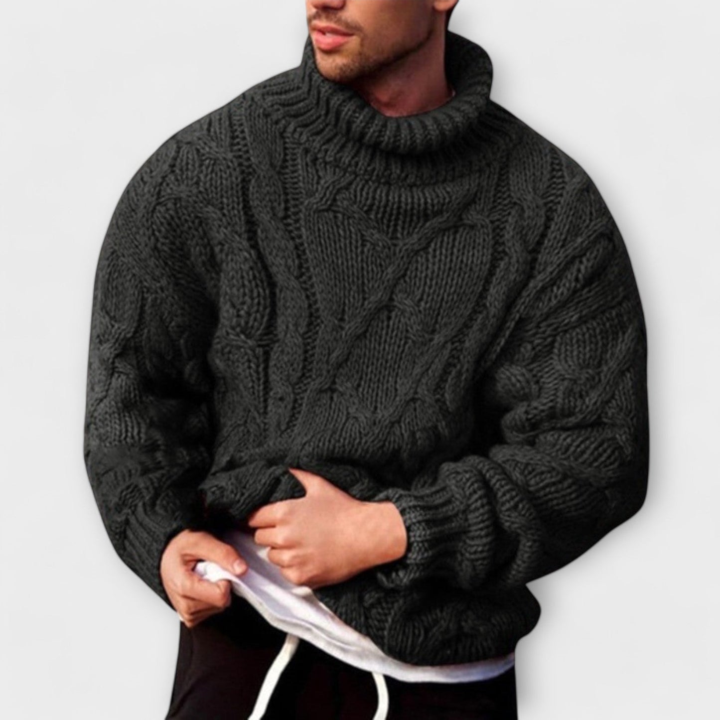 Raphaël™ | Pull en Laine Tressée Premium pour Homme