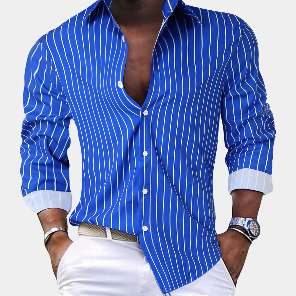 Jules™ | Chemise d'été respirante à rayures