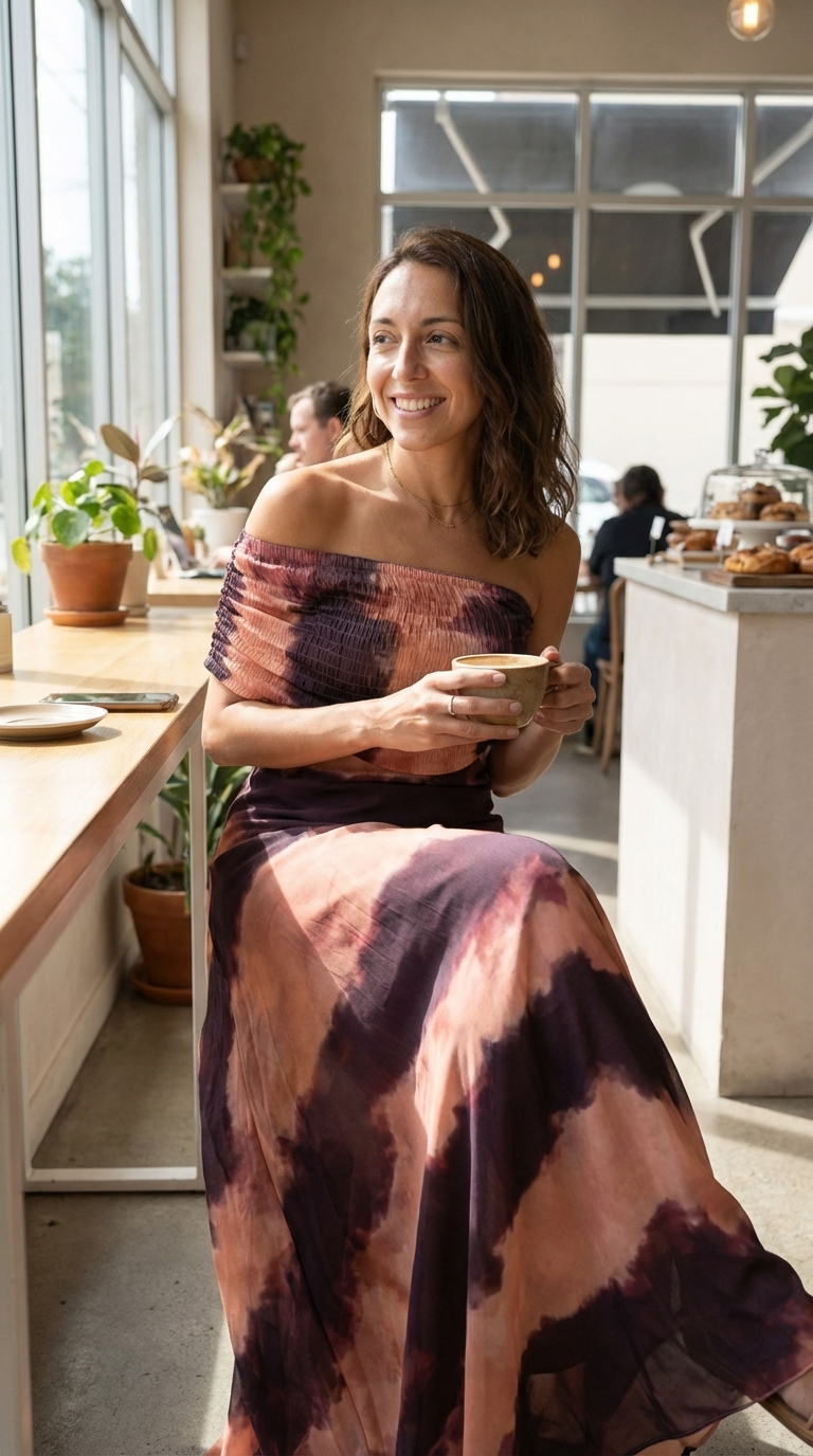 Léa | Robe maxi tie dye