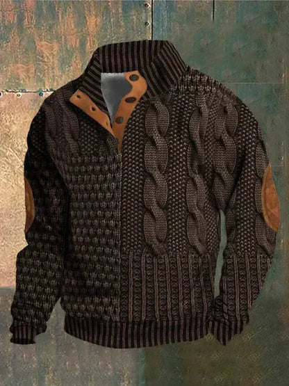 Telford™ | Pull torsadé imprimé et audacieux