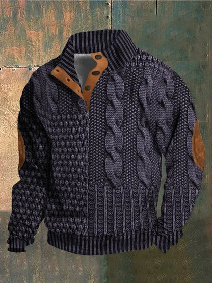 Telford™ | Pull torsadé imprimé et audacieux