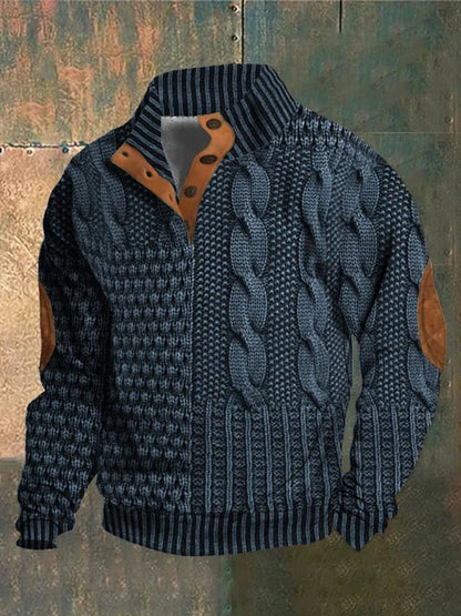 Telford™ | Pull torsadé imprimé et audacieux