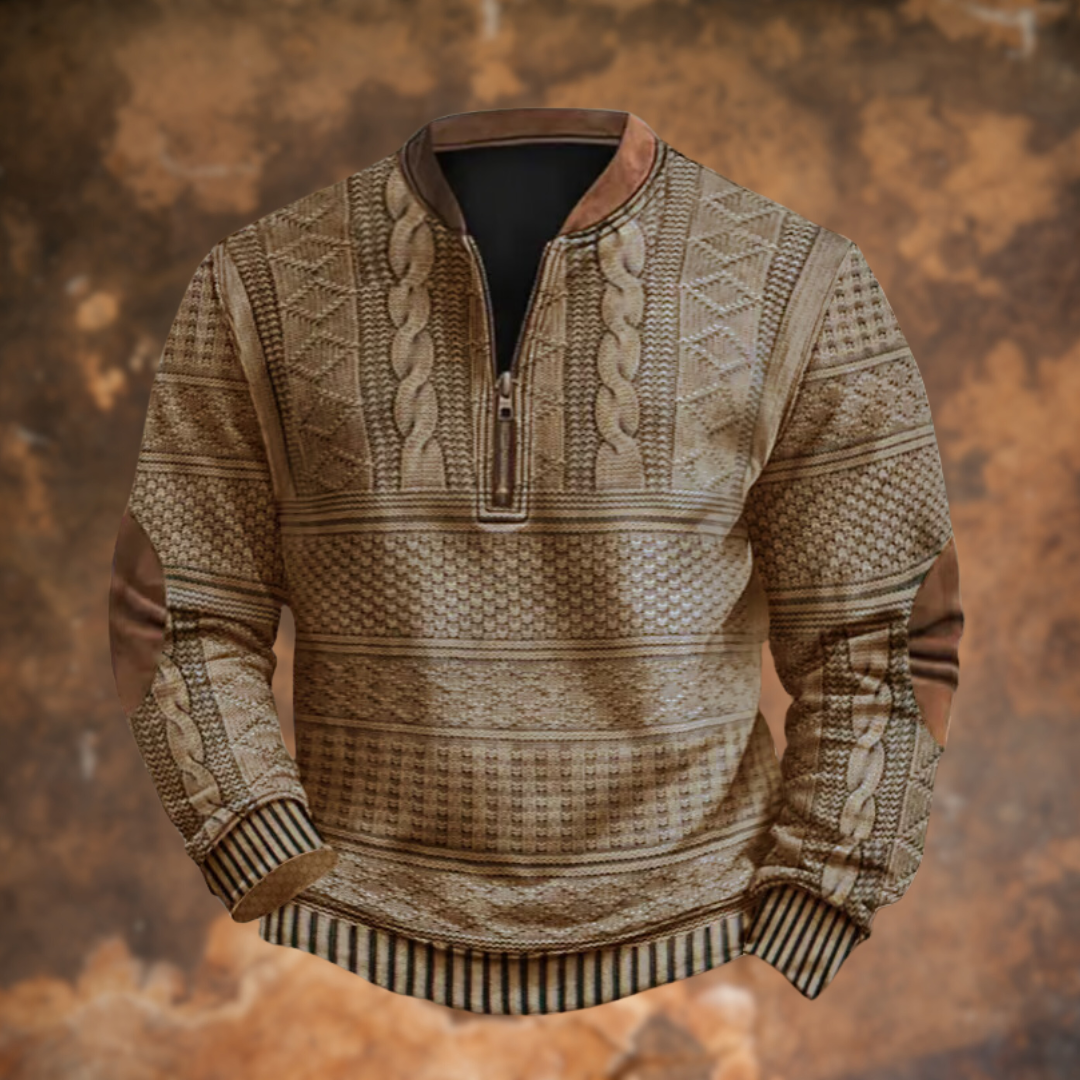 Aloin ™ | Pull torsadé imprimé