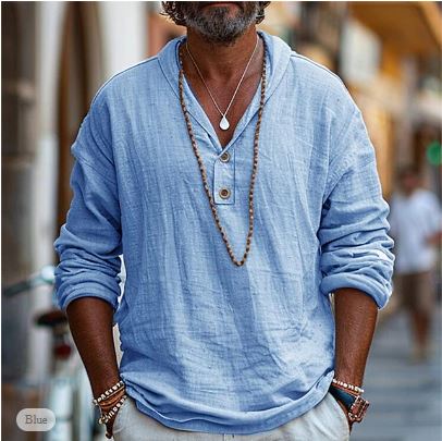 Evan | Men's Fashionable High-Quality Linen Shirt