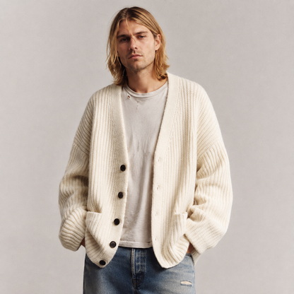 Nathaniel | Cardigan Décontracté à Col en V