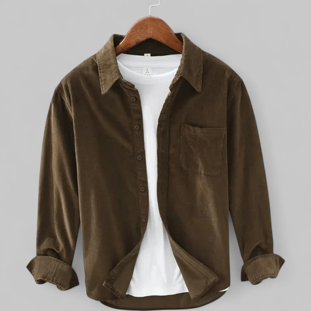 Cordy | Men's Retro Long-Sleeve Corduroy Shirt