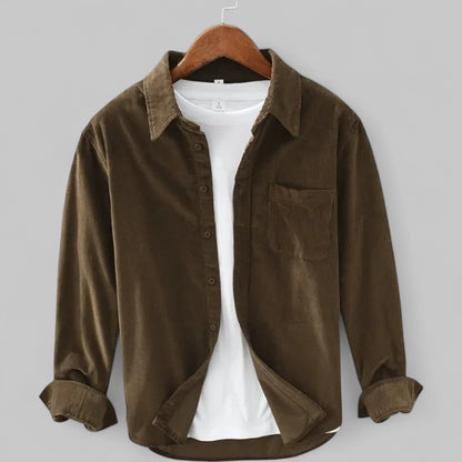 Cordy | Men's Retro Long-Sleeve Corduroy Shirt
