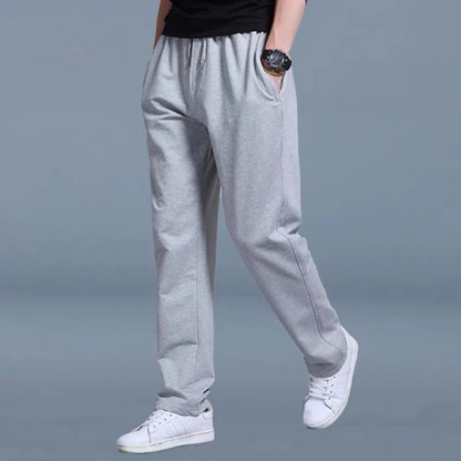 John | Men's Comfortable Cotton Jogging Pants with Elastic Waistband