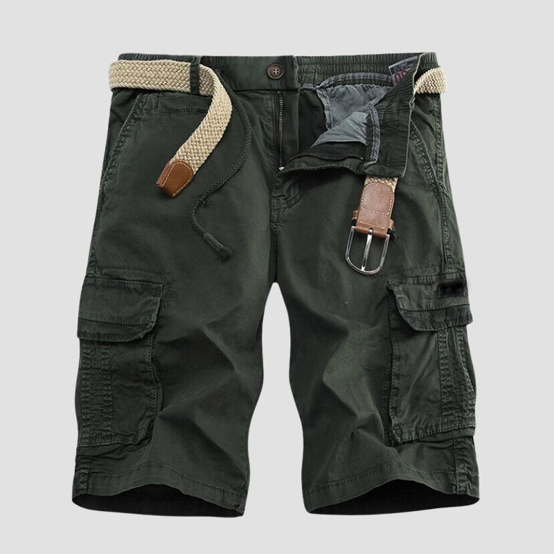 Edward Stone Classic Cargo Shorts with Belt