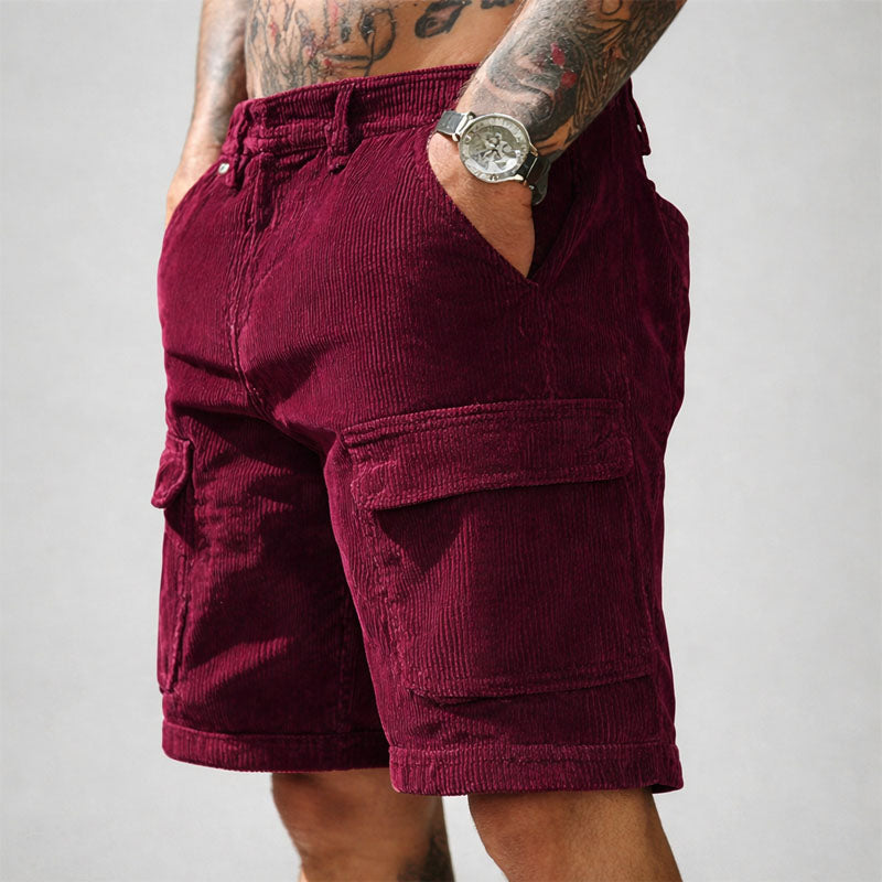 Edward Stone Corduroy Cargo Shorts