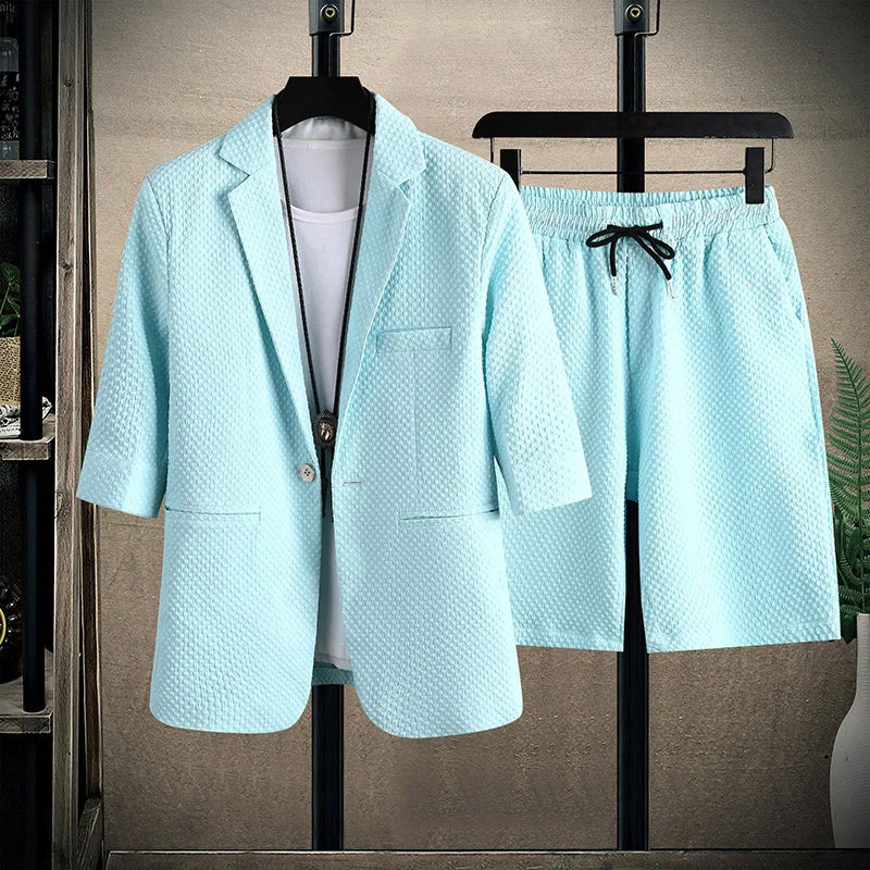 Edward Stone Short Sleeve Blazer and Shorts Set