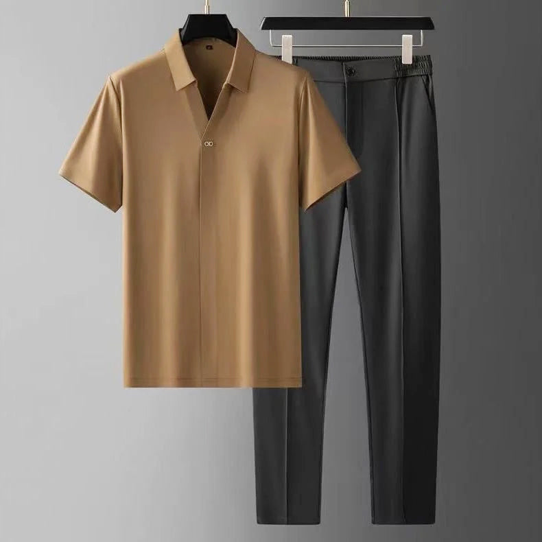 Edward Stone Short Sleeve Shirt & Pants Set