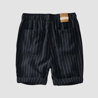 Edward Stone Striped Drawstring Shorts
