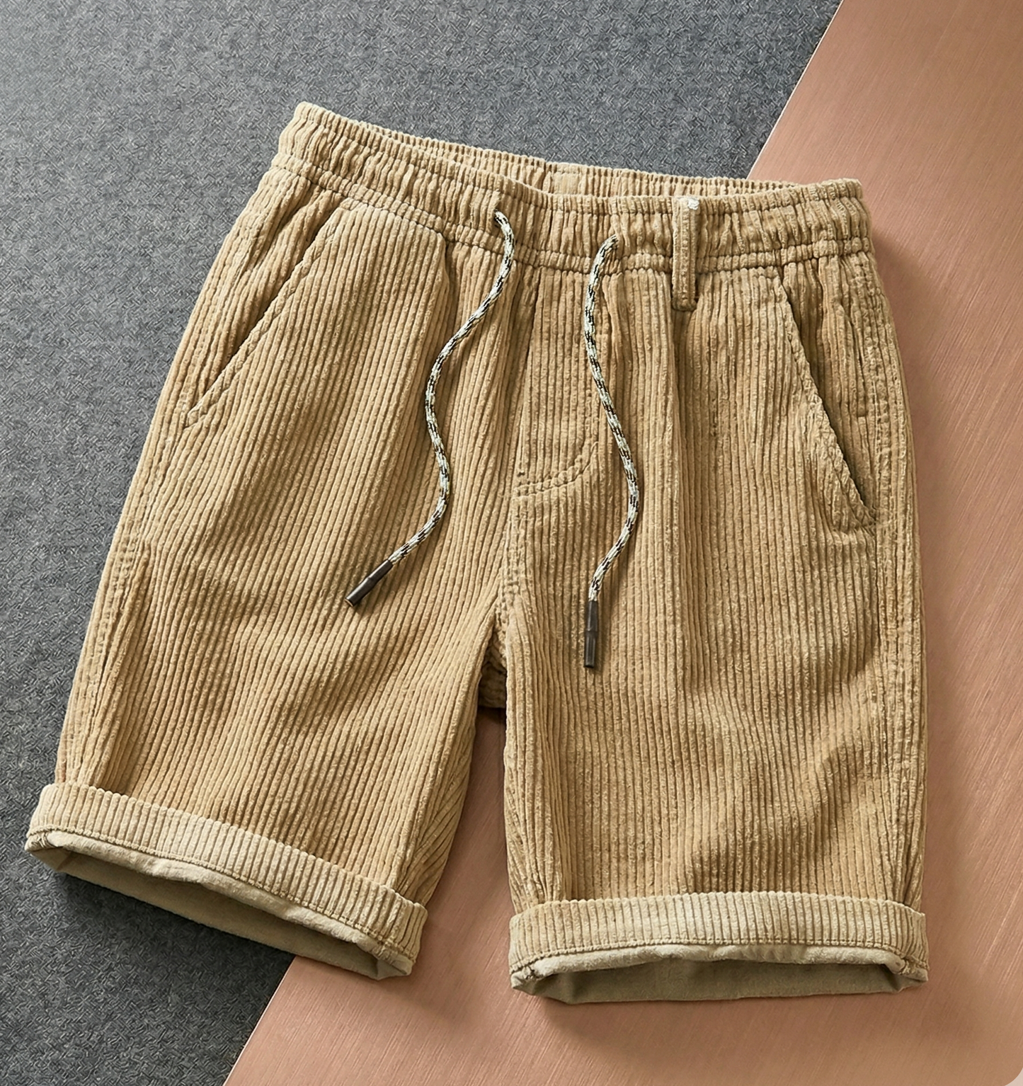 Edward Stone Corduroy Drawstring Shorts