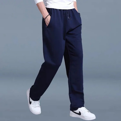 John | Men's Comfortable Cotton Jogging Pants with Elastic Waistband