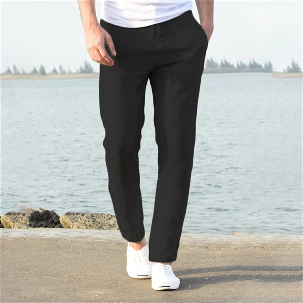James | Men's Casual Lightweight Linen Pants