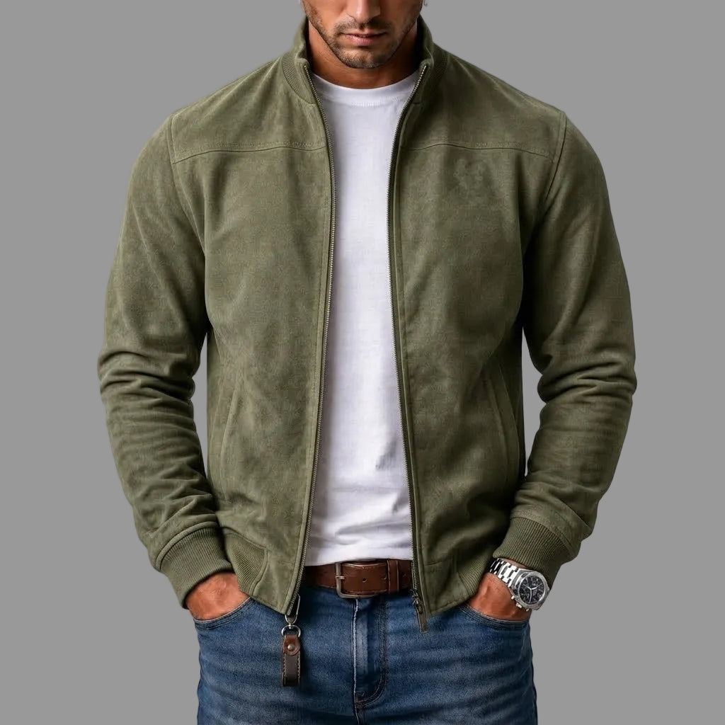 Unalik| Blouson bomber en daim