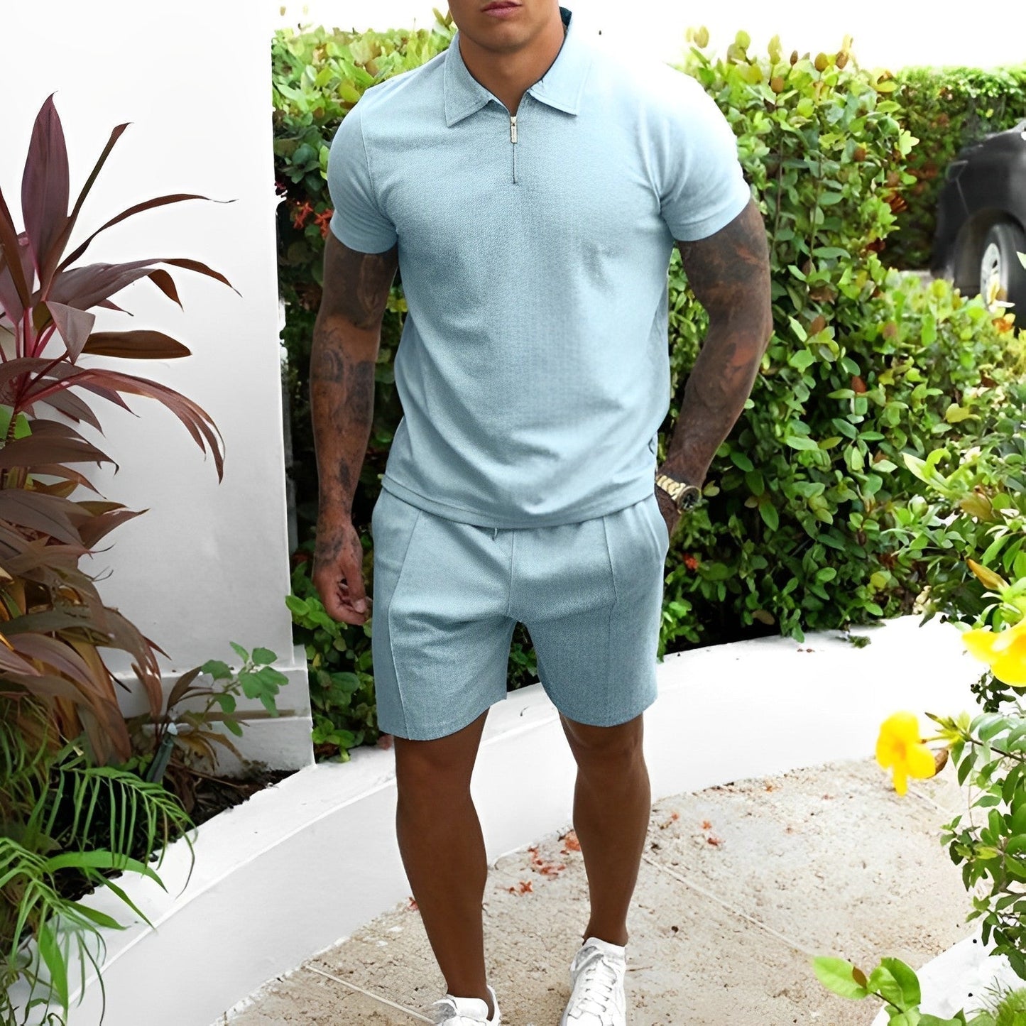 James | Men's Comfortable Summer Two-Piece Set