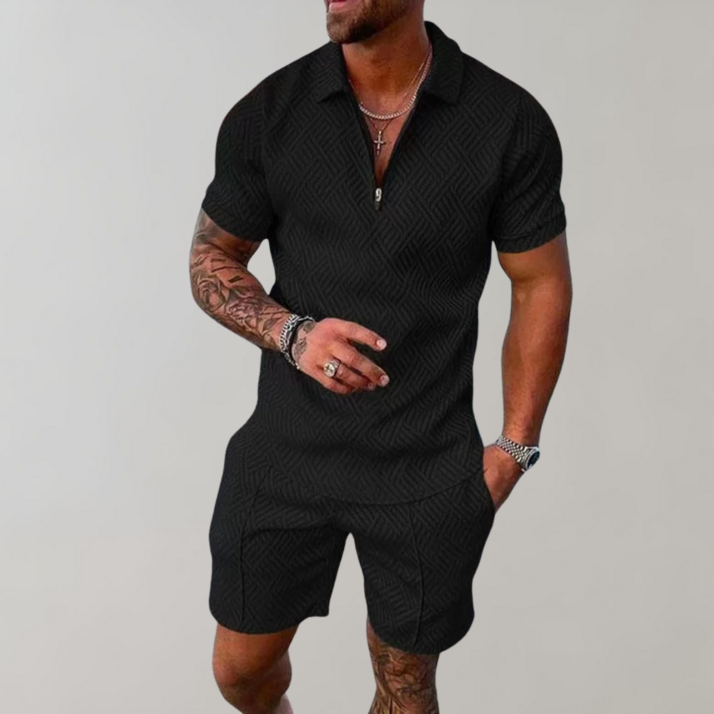 Liam | Men's Summer Polo and Shorts Set