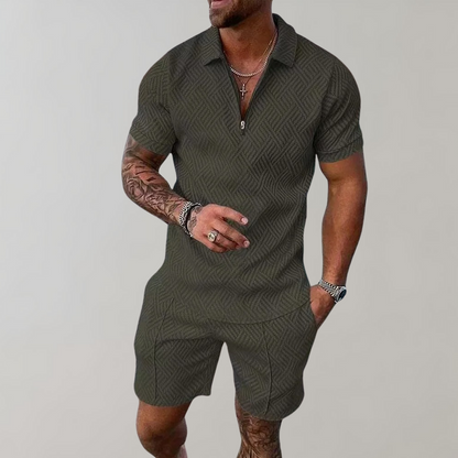 Liam | Men's Summer Polo and Shorts Set