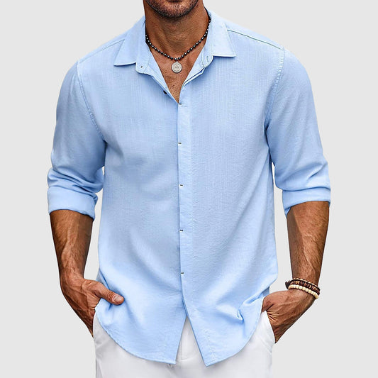 John | Men's Elegant Linen Shirt in Premium Quality