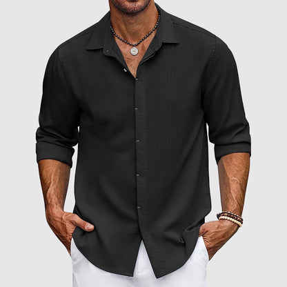 John | Men's Elegant Linen Shirt in Premium Quality
