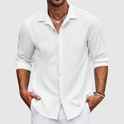 John | Men's Elegant Linen Shirt in Premium Quality
