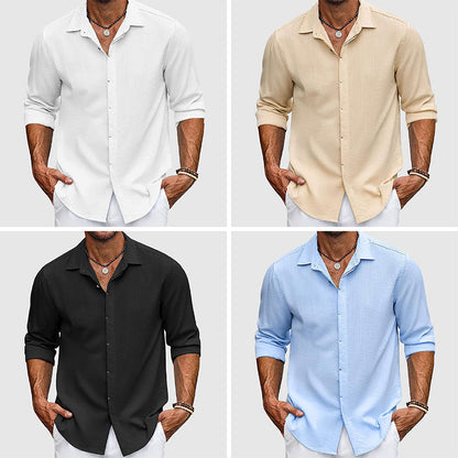 John | Men's Elegant Linen Shirt in Premium Quality